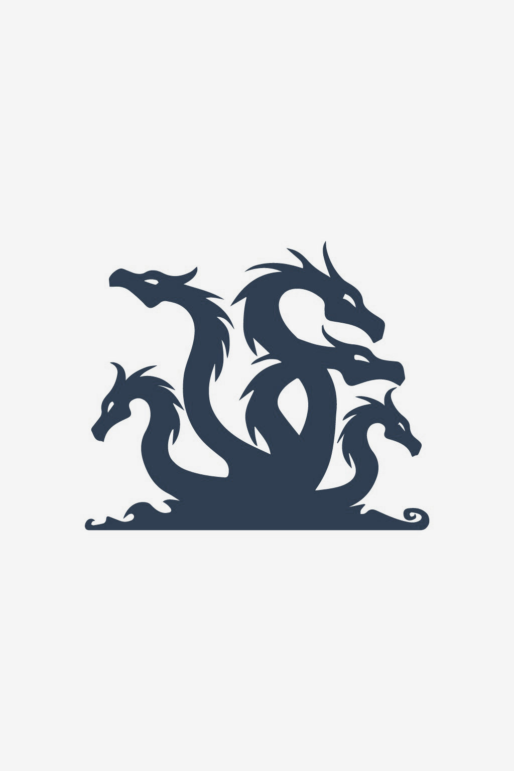 Motiv de tatuaj cu Hidra cu mai multe capete, design din catalogul InkLabs
